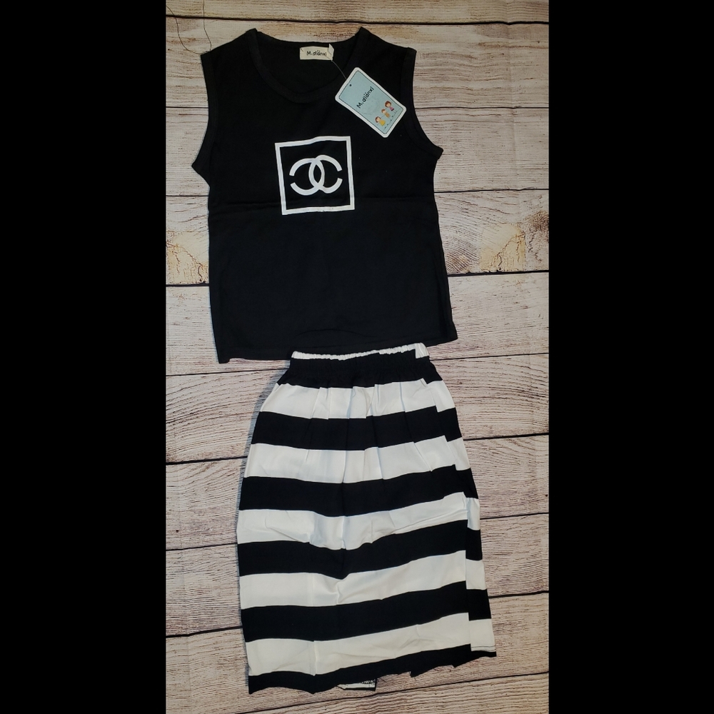 Top and skirt